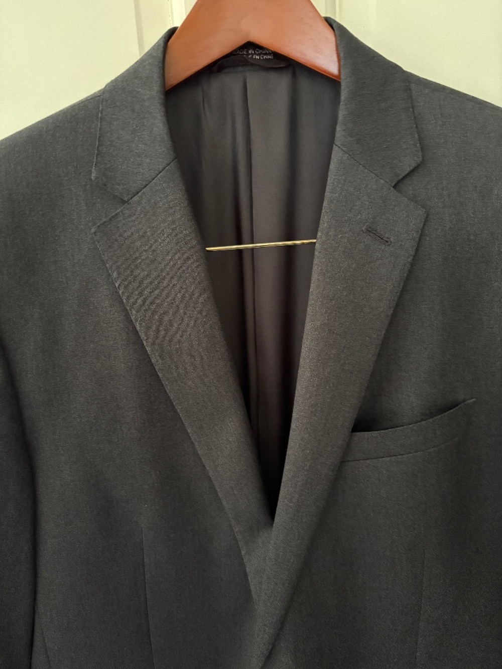 Black Brown 1826 Men's Suit Jacket 40R Gray